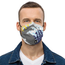 Load image into Gallery viewer, On Beam's End!! Collection: Love's An Ocean Wave grey premium washable face mask
