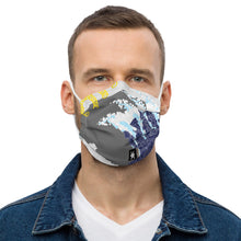 Load image into Gallery viewer, On Beam's End!! Collection: Love's An Ocean Wave grey premium washable face mask