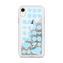 Load image into Gallery viewer, On Beam's End!! iPhone X/XR/XS/XS Max Baby Blue Diamonds Liquid Glitter Phone Case