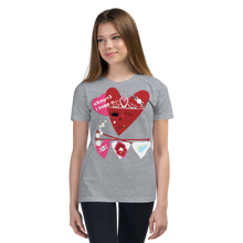 Load image into Gallery viewer, U Cross My Heart Collection : Youth Small/Medium Queen Tee