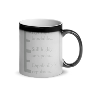 Hidden Chemistry message mug : Dipole-dipole repulsion