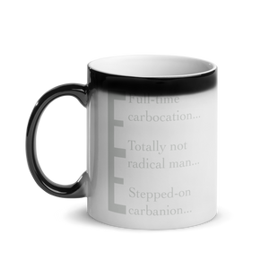 Hidden Chemistry message mug : Stepped-on carbanion