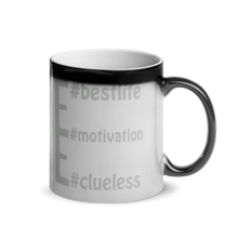 Load image into Gallery viewer, Hidden #message mugs: #clueless #motivation #bestlife
