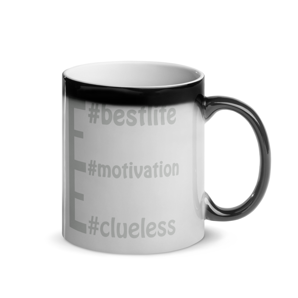 Hidden #message mugs: #clueless #motivation #bestlife