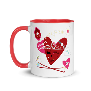 U Cross My Heart Obvious Message Mug : "Meet the Queen"