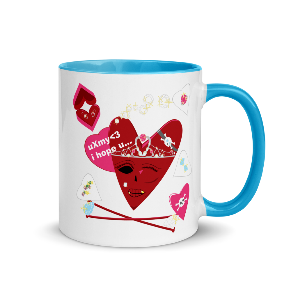 U Cross My Heart Obvious Message Mug : 