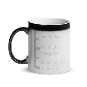 Hidden Chemistry message mug : Dipole-dipole repulsion