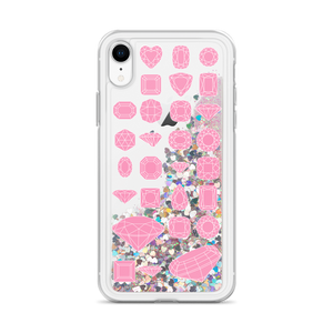 On Beam's End!! iPhone X/XR/XS/XS Max Pink Diamonds Liquid Glitter Phone Case