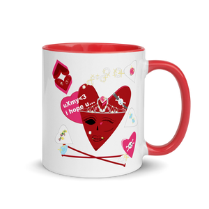 U Cross My Heart Obvious Message Mug : "Meet the Queen"