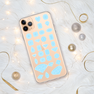 On Beam's End!! iPhone 11/11 Pro/11 Pro Max Baby Blue Diamonds Phone Case