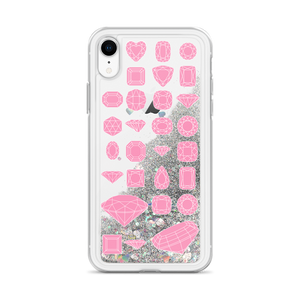 On Beam's End!! iPhone X/XR/XS/XS Max Pink Diamonds Liquid Glitter Phone Case