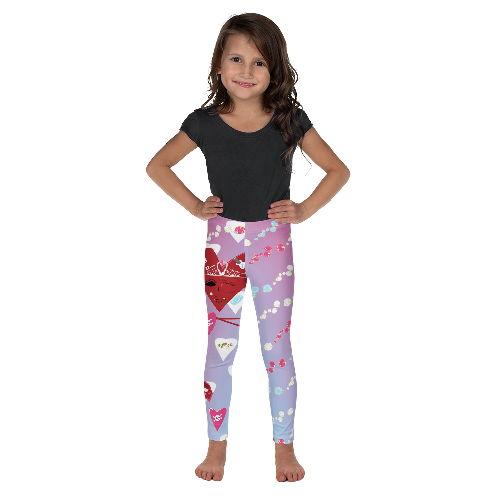 U Cross My Heart Collection : Youth 2T-7 Queen of Hearts leggings