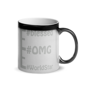 Hidden #message mugs: #WorldStar #OMG #blessed