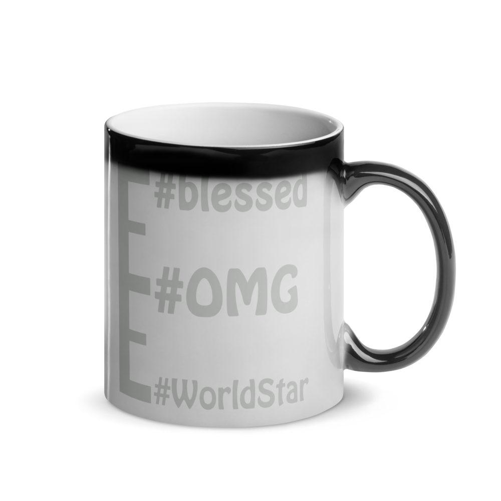 Hidden #message mugs: #WorldStar #OMG #blessed