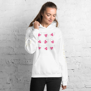 U Cross My Heart Collection : Queen of Hearts ...in jars Unisex Hoodie