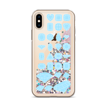 Load image into Gallery viewer, On Beam&#39;s End!! iPhone X/XR/XS/XS Max Baby Blue Diamonds Liquid Glitter Phone Case
