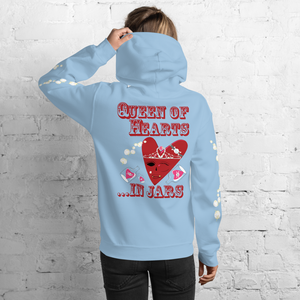 U Cross My Heart Collection : Queen of Hearts ...in jars Unisex Hoodie