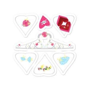 U Cross My Heart Collection : 4x4 inch sticker sheet extra booty