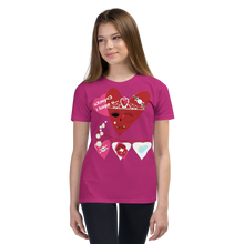 Load image into Gallery viewer, U Cross My Heart Collection : Youth Small/Medium Queen Tee
