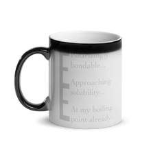 Load image into Gallery viewer, Hidden Chemistry message mugs : At my boiling point already
