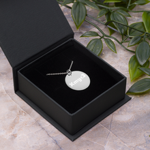 Load image into Gallery viewer, Customize Your Own Silver Disc Necklace!
