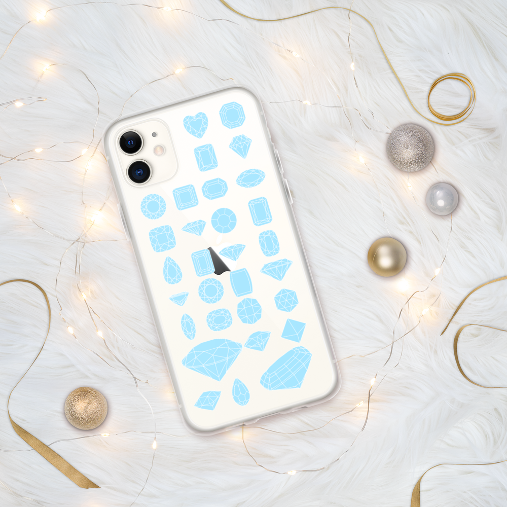 On Beam's End!! iPhone 11/11 Pro/11 Pro Max Baby Blue Diamonds Phone Case