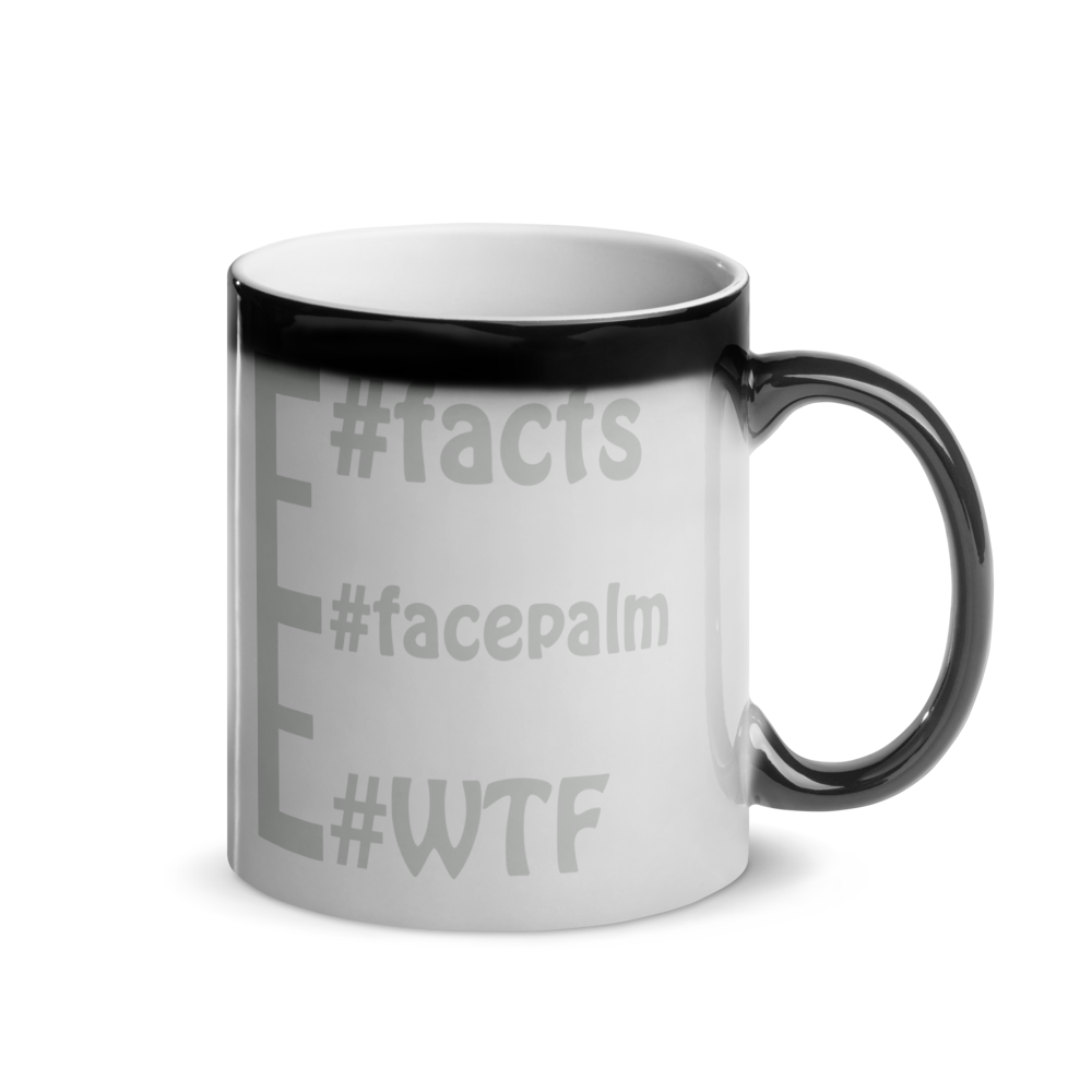 Hidden #message mugs: #WTF #facepalm #facts