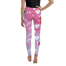 Load image into Gallery viewer, U Cross My Heart Collection : Youth 8-20 Queen of Hearts Leggings
