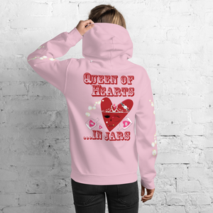 U Cross My Heart Collection : Queen of Hearts ...in jars Unisex Hoodie