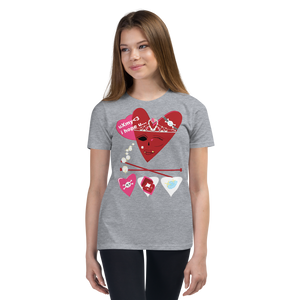 U Cross My Heart Collection : Youth Large/X-Large Queen Tee