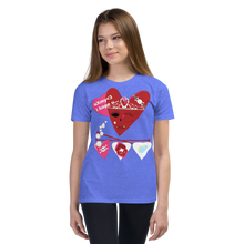 Load image into Gallery viewer, U Cross My Heart Collection : Youth Small/Medium Queen Tee
