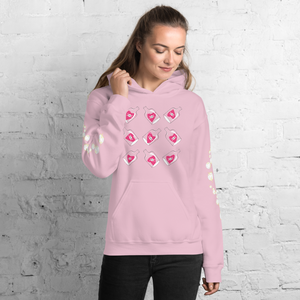 U Cross My Heart Collection : Queen of Hearts ...in jars Unisex Hoodie