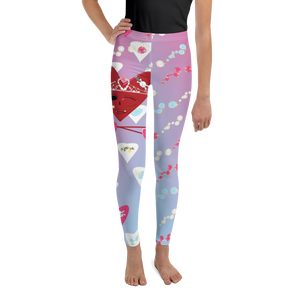 U Cross My Heart Collection : Youth 8-20 Queen of Hearts Leggings