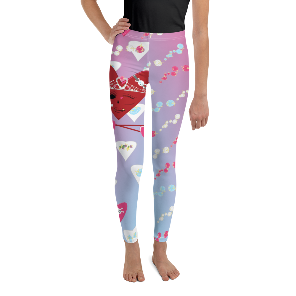 U Cross My Heart Collection : Youth 8-20 Queen of Hearts Leggings