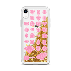 On Beam's End!! iPhone X/XR/XS/XS Max Pink Diamonds Liquid Glitter Phone Case