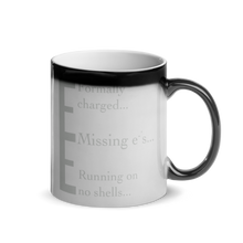 Load image into Gallery viewer, Hidden Chemistry message mug : Running on no shells
