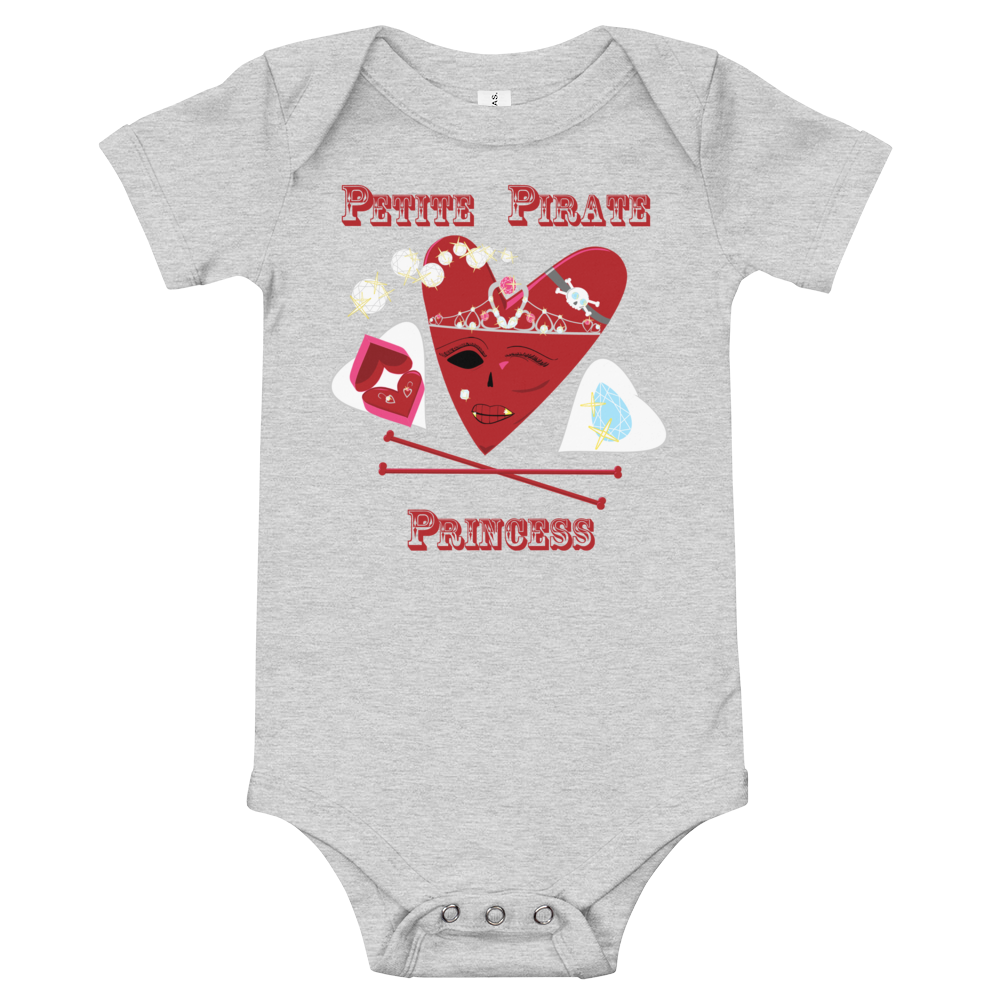 U Cross My Heart Collection : Baby One Piece Petite Pirate Princess