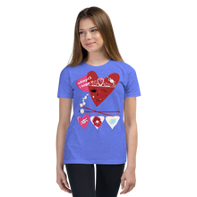 Load image into Gallery viewer, U Cross My Heart Collection : Youth Large/X-Large Queen Tee
