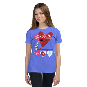 U Cross My Heart Collection : Youth Large/X-Large Queen Tee