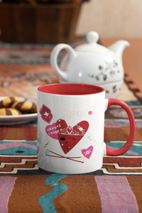 U Cross My Heart Obvious Message Mug : "Meet the Queen"